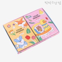핑크풋 1000 컬러드로잉 쉬운버전 4탄 2종 x 10p 세트, A5