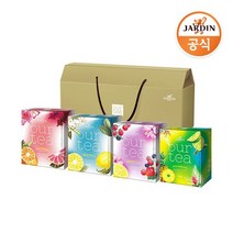 쟈뎅 DIY 선물세트 아워티 4P 6개 총 24입 + 쇼핑백, 상세설명 참조, 05_쿨라임 파인애플  4PX6케이스+쇼핑백