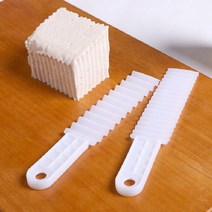 두부 묵 푸딩 안전 물결 무늬 칼 슬라이서 커터 2P, 두부묵커터기2P-단품
