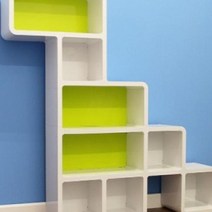 파티션책장 서랍책장 거실서재 더크린 DIY 공룡 공간분리 오픈 수납함, 블랙 핑크