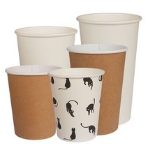 테이크아웃 일회용 무지 종이컵 80파이 8온스 (100개입)1개, 1개(100개)