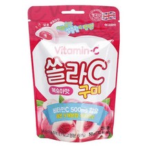 쏠라-C 구미 복숭아맛 50g, 단품, 단품