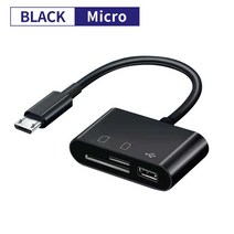 노트북 랩탑 멀티 허브 타입 C USB C 허브 3.0 5 포트 멀티 스플리터 어댑터 OTG 레노버 화웨이 Xiaomi 맥북 프로 15 에어 프로 액세서리 USB 허브, 03 Micro Black