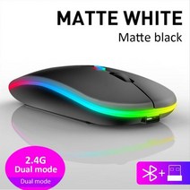 레이저 무선 마우스 ryra 충전식 usb 조정 가능한 3 기어 1600 인치 당 점 2.4ghz 4 키 광학 게임용 미니 컴퓨터 액세서리, 검은색