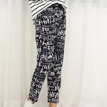 여자기모바지 가벼운외출 밴딩팬츠 따뜻한바지 융안감