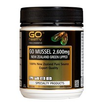 뉴질랜드 고헬시 gohealthy 초록잎홍합 분말 그린머슬 고머슬2600 300캡슐 3통 Green Lipped GoMussel, 26g