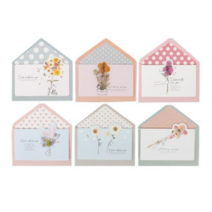 톡톡팬시 1000 꽃길카드 6종, 혼합 색상, 3세트