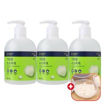 크린랩 크린랲 퍼스널케어 손 소독제 70% 500ml 에탄올 소독젤 소독겔 차량용, 3개