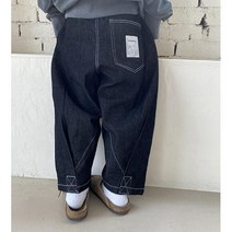 업사이클링데님 여아 남아 유아 청바지 드레스몬스터 오렌지키즈