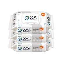 깨끗한나라 클린 손소독티슈 캡형, 60매, 3개