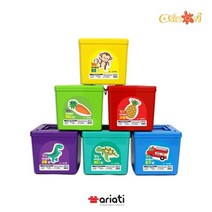 아리아띠 [아리아띠] 미노 자석놀이 6종 / 한조각 놀이, 과일