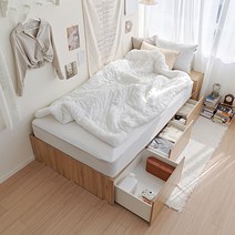 [새해맞이40000원 즉시할인+중복쿠폰] [매트포함무료설치] 휴도 넉넉한 선유 무헤드 빅 수납 침대 + 엔드리스 20cm 매트리스 SS Q 슈퍼싱글 퀸 침대, 그레이(매트리스), 화이트(프레임)