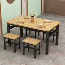 야장 테이블 야외 테라스 카페 테이블 술집 포차, 120x80x75책상1의자6색상선택배송메모기입