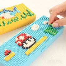 PGM1*^몰빠띠라인 나노블럭 필통 스타일 펜케이스 아이디어 학생 학용품 연필 문구용 사무용 필기도구^*1췤pgm, *^^옵션*^남자