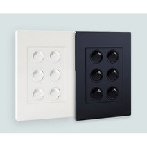 르그랑 / 비보 VIVO / 6구 스위치 (단로 3로 겸용), 1. 화이트 글로스(White Gloss)
