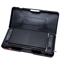 트윈버너 가스 스토브 투버너 가스버너 낚시용 캠핑용 휴대용 2구 버너 감성캠핑 차박, 베이킹트레이+더블버너카세트오븐휴대용상자포장