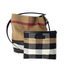 Burberry [명품]버버리 애쉬비 빈티지 미디움 호보 숄더백 블랙 39457261 Black 39457261Black