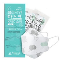 프로덕트랩 합리적인 마스크 프린트 소형 KF80, 20개입, 5개