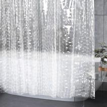 3D반투명워터큐브 욕조파티션 욕실샤워커튼 투명부스 곰팡이 방수, 3D반투명워터큐브 180x200