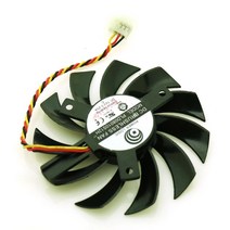 PLD08010S12H 12V 0.25A 75mm 3 와이어 4Pin 팬 MSI N450GTS-MD1GD3 그래픽 카드 냉각, 한개옵션0