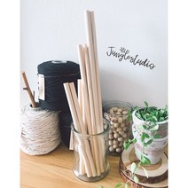 [정글스튜디오] 우드봉 목봉 15cm~70cm 나무봉 마크라메 재료 DIY 마크라메 우드, 두께15mm_길이60cm