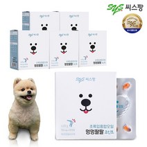 씨스팡 강아지 애견 관절영양제 멍멍팔팔 30캡슐 6박스[심형탁 광고 상품] 애견영양제, 6개, 영양제