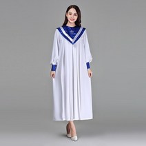 성가대복 성가대가운 찬양 현대 의류 크리스찬 교회 합창단 성자 의상 여성 성직자 가운 시 클래스 서비스 수녀 노래 AliExpress, design 3+XXL