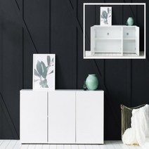 뒷면 전선홀 구멍 30평대 사진 인테리어 거실장 투룸 미술학원 교회 침실, 화이트