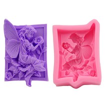 비누만들기diy 실리콘몰드제작 수제 디자인 석고 방향제 몰드 요정 꽃 3D 점토 실리콘 금형 DIY 수제 비누, 한개옵션0