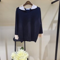 [AK PLAZA] [마리앤어스]배색오픈카라 MMQBB09KT02