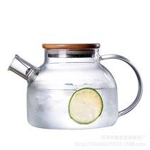 1L/1.5L 큰 투명한 붕 규산염 유리 주전자 내열성 큰 명확한 차 남비 꽃 차 세트 Puer 주전자 사무실 가정 공구