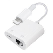 C타입 iOS 컨버터 RJ45 연결용 이더넷 랜 네트워크 아답터 8핀 단자 인터넷 공유, 컨버터 IF_768