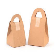 Simple 사각 손잡이 크라프트 선물케이스, 1개, 대