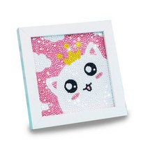 아이룸데코 액자형 고양이 보석십자수 DIY 키트, 1세트