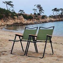 캠핑의자 1+1 릴렉스체어 경량 로우체어 접이식의자, 하이체어, 검정