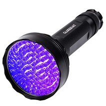 UV Blacklight Flashlight 100 LED UV Flashlights Super Bright Ultraviolet Flashlight Professional Bl, 1, Black