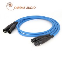 [해외]CARDAS 클리어 라이트 XLR 밸런스 케이블 3Pin XLR 플러그 앰프 CD DVD 플레이어 상호 연결 오디오 케이블, XLR 남성 -XLR 여성, 3m