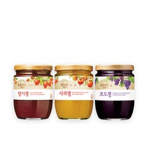복음자리 과일잼 3개 세트 (딸기 사과 포도 5가지베리잼 무화과), 사과잼620g+사과잼620g+사과잼620g