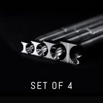 가죽 공예 공방 만들기 SOZO HB5 작업 스탬프 도구 테두리 사문석 인쇄 조각 304 스테인리스 모래 시계 뱀 모양의 줄 지어 163969, Set of 4