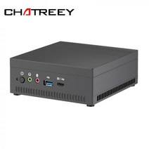 Chatreey-AMD Athlon 3150U 미니 PC 베가 3 그래픽 포함 4K UHD Nvme SSD 데스크탑 게임용 컴퓨터, 02 8G RAM_03 UK, 02 128GB SSD