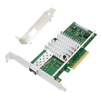 Lemspum 1G/2.5G PCI 익스프레스 네트워크 어댑터 RTL8125 싱글 JR45 포트 2500/1000/100Mbps 이더넷 LAN 카드 NIC 호스트 서버/PC 게, X520DA1: 10G 1*SFP+