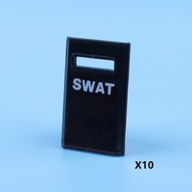 레고호환 부품 블럭 블록 피규어 경찰 방패 단일 판매 빌딩 장난감 호환 군대 군사 액세서리 잠금 장난감, 04-10개