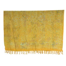 발리사롱 두꺼운레이온 다용도커버시트/스파사롱시트/벽장식패브릭/캠핑(해변)매트/요가매트커버/카프탄 제작용 원단, 옐로