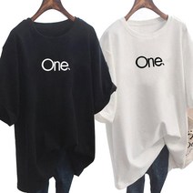 2세트 여름 반팔 레터링 티셔츠 원앤T