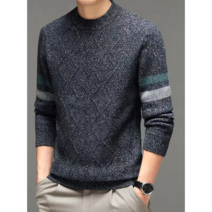 남성 캐시미어 반목폴라 니트 스웨터