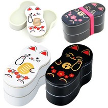 재팬 하코야/코케시-복고양이(마트로시카)인형도시락, 블랙