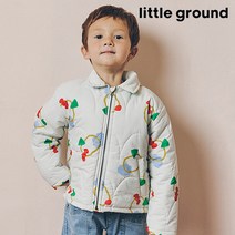 리틀그라운드 데님인더박스-알록도형퀼팅화섬점퍼(73111-110-02)CH 딜 아동점퍼 아동자켓