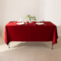 행사용벨벳테이블보 구김없고 늘어나지않는 고급벨벳소재 식탁보, 815(레드), 연단(마감선택x)
