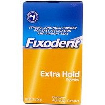 Fixodent 틀니 접착 파우더 엑스트라 홀드, 76g