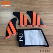 웨이크보드 서핑보드 핀 데크용 밸런스보드 부품 용품 수상 해양 스포츠 여름스포츠 초보용 가방이있는 유리 섬유로 만든 jnj 서핑 보드 k2.1 지느러미 추진기, 색깔